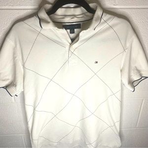⚫️ Tommy Hilfiger casual white polo size Medium Men’s